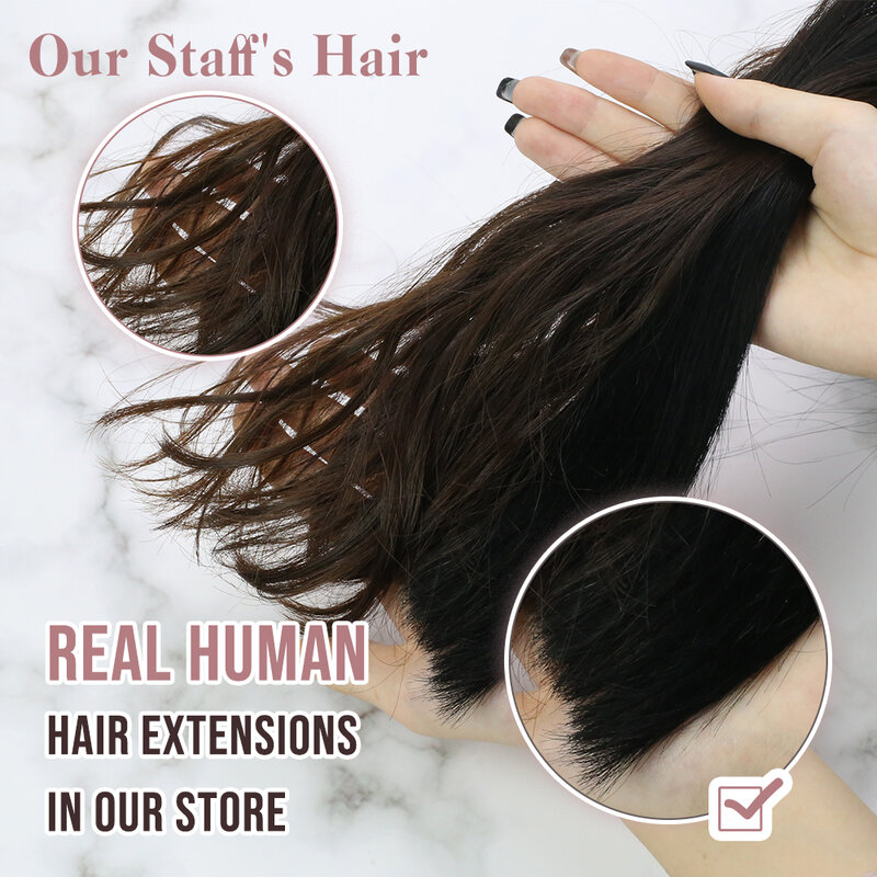 أشرطة من Ugeat لتطويل الشعر البشري للنساء مزودة بشريط ملون في الشعر ، شعر بشري طويل الحجم 26-28 بوصة 20P/40P
