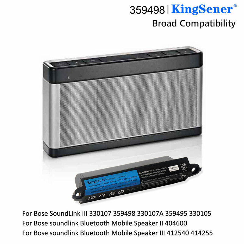 KingSener-بطارية for Bose SoundLink III ، سماعة بلوتوث II ، 404600 ، 359498 ، 330107A ، 359495 ، 330105 ، 412540 ، 414255