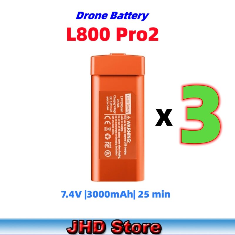 بطارية Jhd-battery pro 2 للطائرة بدون طيار ، lmah ، وقت طيران 25 دقيقة ، إكسسوارات ، أصلية ، ليزرك ، l800pro2