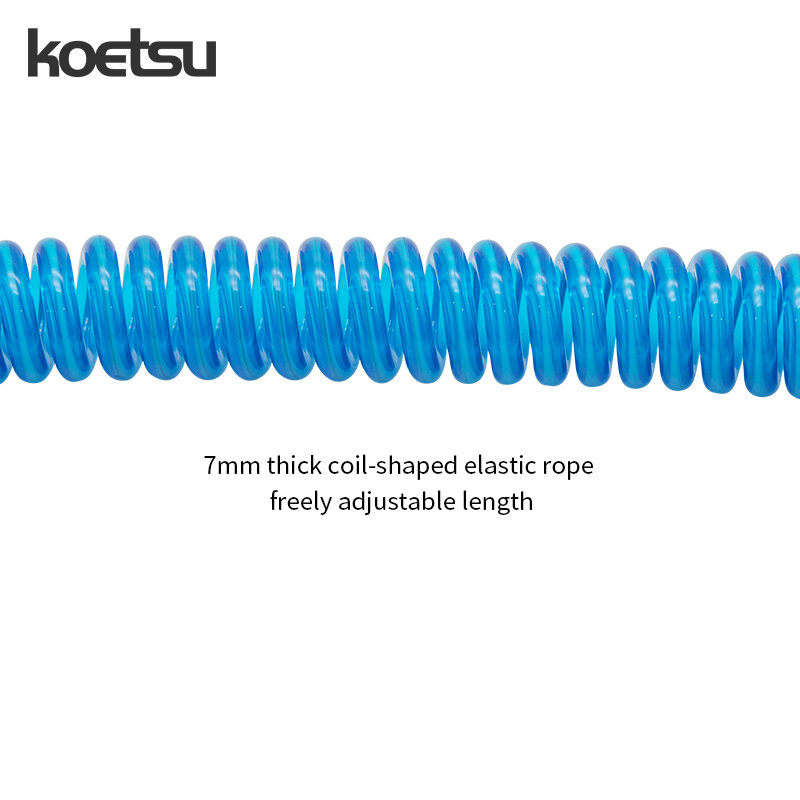 KOETSU لوح تزلج على الماء المقود 7 مللي متر 2.6ft/9.8ft بولي يوريثان الوقوف بادليبوارد الكاحل حبل لوح التزلج المقود القدم جيب مخفي في الماء