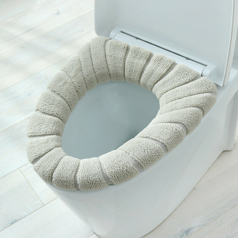 غطاء مقعد المرحاض حصيرة الشتاء الدافئة المرحاض وسادة للأطفال وسادة لينة قابلة لإعادة الاستخدام ملء قابل للغسل closeالبراز دفئا الملحقات