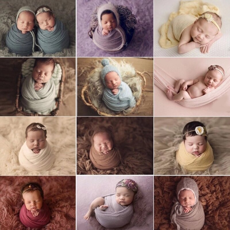 الطفل التصوير الدعائم خلفية بطانية قماط بطانية الرضع صور يلتف الوليد تشكل بطانية فوتوستوديو خلفية