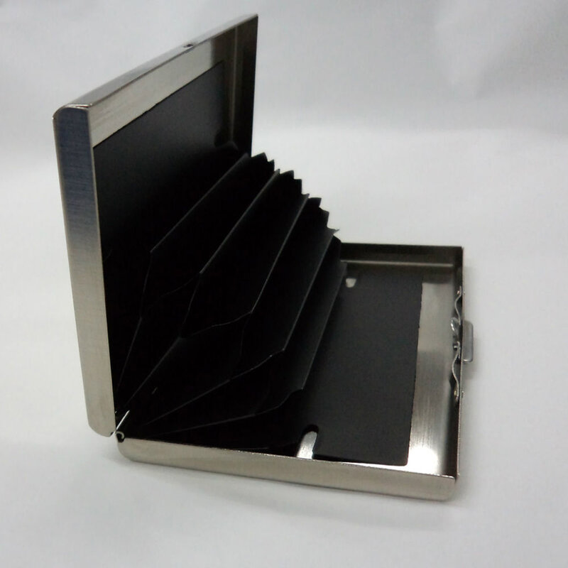 1 Piece Men's Stainless Steel Credit Card Mini Wallet Clip Pocket Box Box Credit Card Mini Wallet Clip Pocket Box