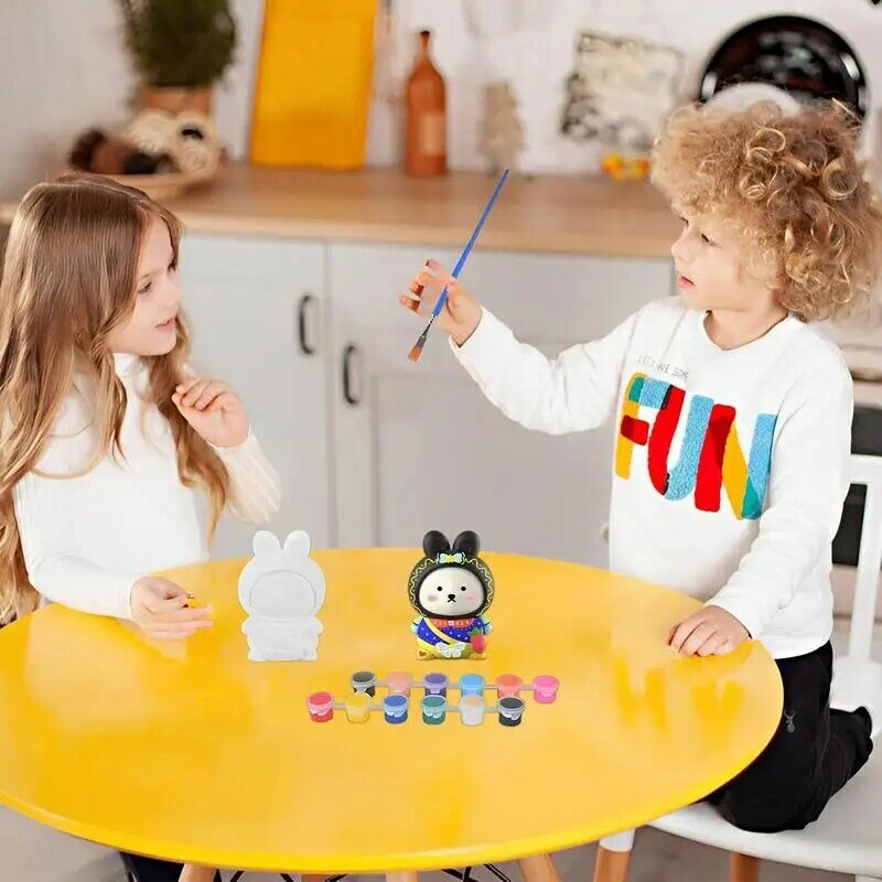 الجص اللوحة دمية الاطفال الأنشطة DIY بها بنفسك اللعب ألعاب ذكية لممارسة الأطفال التنسيق بين اليد والعين وتحفيز