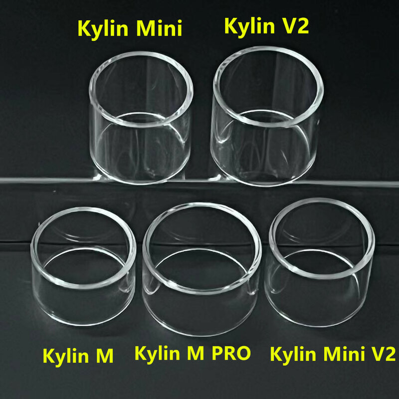 Kylin V2/Kylin M/Kylin Mini V2/Kylin M PRO/Kylin أنبوب زجاجي صغير استبدال فقاعة الدهون على التوالي ل Kylin Mini V2 الأجزاء الزجاجية