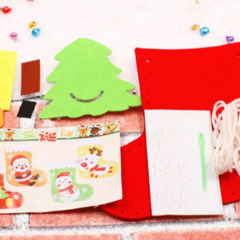 المحمولة غير المنسوجة النسيج حقيبة عيد الميلاد ، اليدوية الحلوى هدية حقيبة يد ، الأيائل ، تخزين ، ثلج ، سانتا كلوز ، شجرة عيد الميلاد ، DIY بها بنفسك
