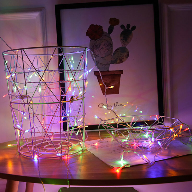 AA بطارية تعمل سلسلة ضوء 1M 2M 3M 4M 5M 10M احتفالي أضواء/أضواء الزفاف/الزخرفية LED بطارية أضواء عيد الميلاد