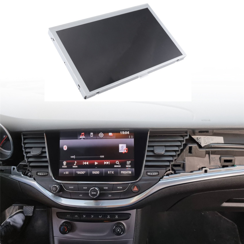 شاشة عرض LCD لـ Opel Astra K ، دي في دي للسيارة ، نظام تحديد المواقع والملاحة ، LQ080Y5DZ10 ، LQ080Y5DZ06 ، 8 بوصة