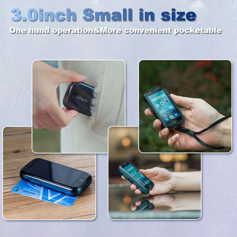 Unihertz جيلي 2 هاتف صغير جيب أندرويد 11 هيليو P60 ثماني النواة 4G LTE ثنائي الشريحة هاتف ذكي مفتوح 6GB + 128GB NFC الهاتف المحمول