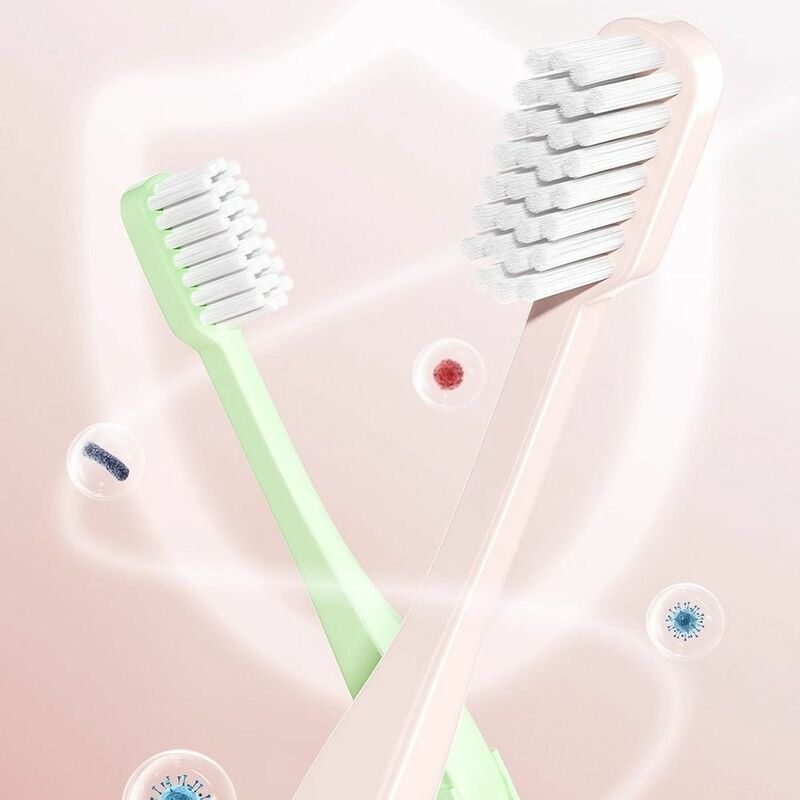 فرشاة أسنان يدوية للثة الحساسة للأسنان ، تنظيف عميق ، شعيرات ناعمة ، فائقة النعومة ، قابلة لإعادة الاستخدام ، قابلة للطي