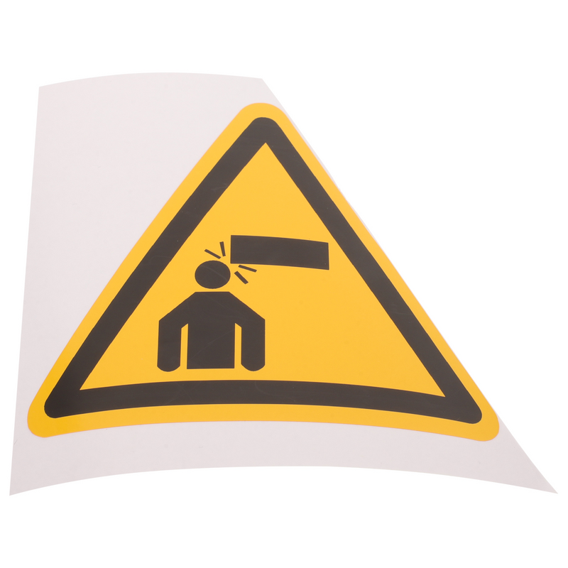 علامات السلامة ذاتية اللصق من كلوريد البولي فينيل ، ملصقات الملصقات ، تحذير ، من علامة الاجتماع