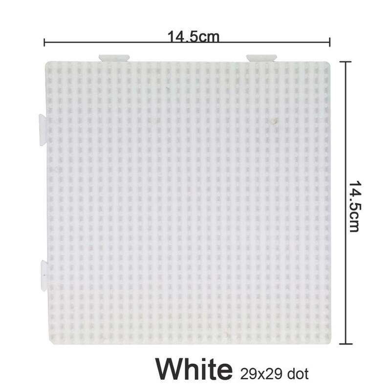 Yantjouet 5 مللي متر حماة الخرز Pegboard الأبيض الأخضر 29x29 نقطة قالب شفاف مجلس مربع أداة لتقوم بها بنفسك الشكل المواد المجلس بانوراما