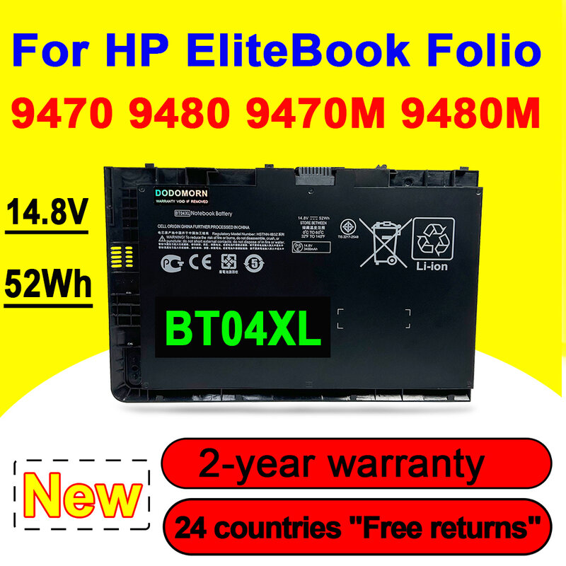 بطارية كمبيوتر محمول جديد BT04XL ل HP EliteBook فوليو 9470 9480 م سلسلة HSTNN-IB3Z HSTNN-DB3Z BA06 687517-1C1