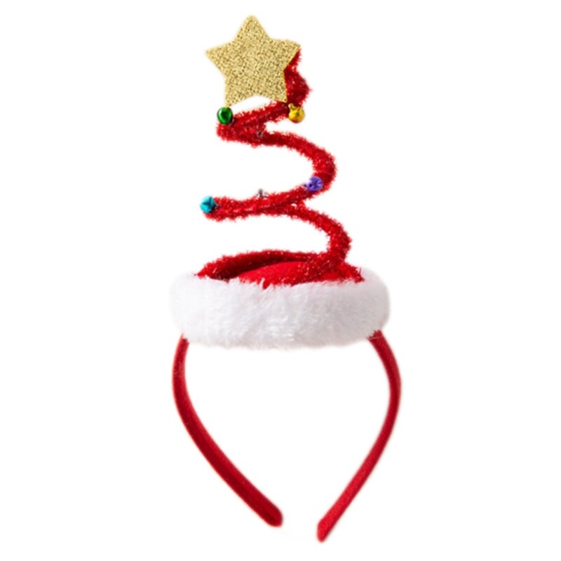 عيد الميلاد لفائف غطاء الرأس جرس شجرة عقال عطلة لإكسسوارات الشعر الإبداعية