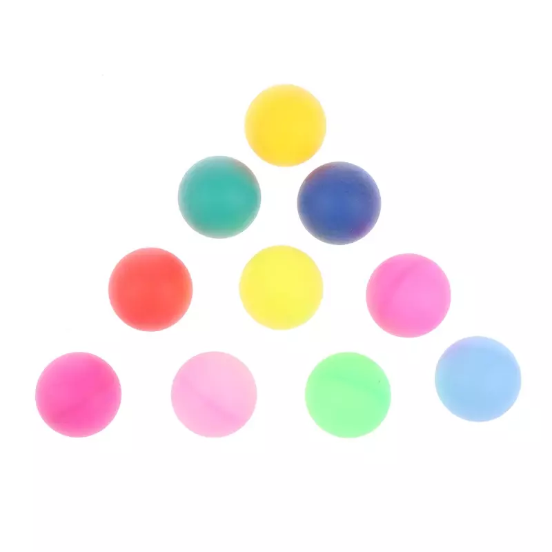 كرات بينج بونج ملونة لتنس الطاولة ، ألوان مختلطة غير شفافة ، ترفيه ، 50 ، 40