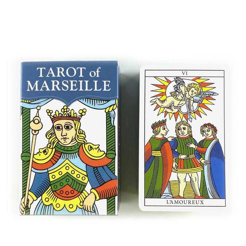التارو من مارسيليا ، لعبة الطاولة ، بطاقات أوراكل ، العرافة ، كتاب الحظ ، الحفلة