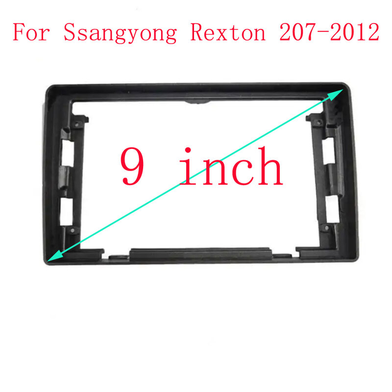محول إطار سيارة Fascia لـ Ssangyong Rexton-awid ، شاشة كبيرة ، طقم لوحة تركيب لوحة ، أندرويد ، 9 بوصة