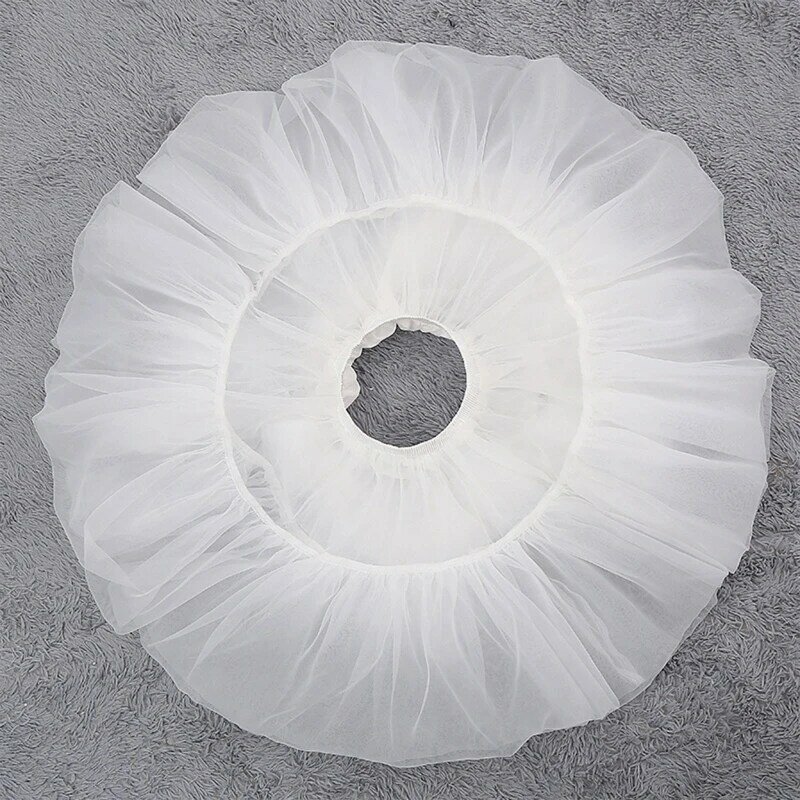 تنورة تنورة كرينولين على شكل حرف A-line ، إكسسوارات الزفاف ، متعددة الطبقات ، تنورة قصيرة من الأورجانزا ، تنورة تحتية كلاسيكية