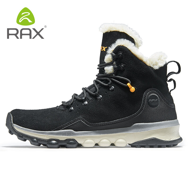 RAX مقاوم للماء حذاء للسير مسافات طويلة الرجال الشتاء في الهواء الطلق أحذية رياضية للرجال أحذية الثلوج أفخم الجبل سنوبوت السياحة في الهواء الطلق الركض الأحذية