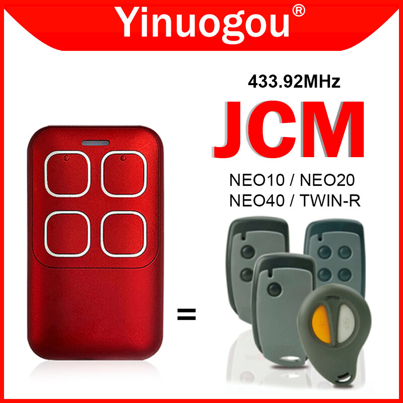 JCM NEO10 NEO20 NEO40 TWIN-R باب المرآب التحكم عن بعد الناسخ 433.92MHz المتداول رمز JCM التحكم عن بعد فتحت باب المرآب