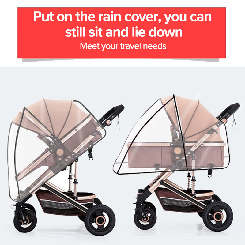 العالمي عربة غطاء للمطر عربة طفل المحمولة مقاوم للماء معطف واق من المطر في الهواء الطلق يندبروف غطاء ممطر عربة طفل الملحقات