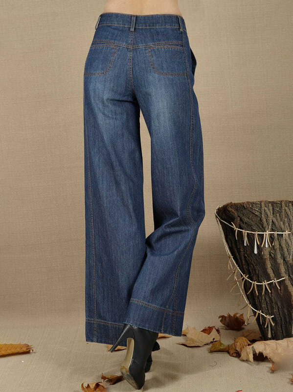 بنطلون جينز واسع الساق عالي الخصر للنساء ، بنطلون مستقيم فضفاض ، بنطلون تنحيف غير رسمي ، جديد ، للربيع والخريف ،