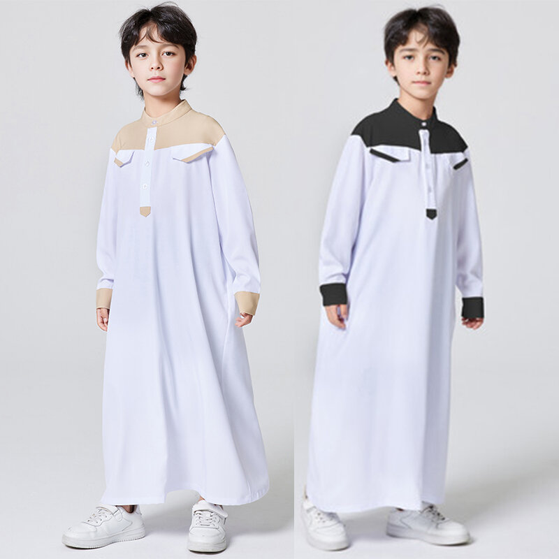 ثوب رمضان بأكمام طويلة للأولاد ، ثوب إسلامي ، الشرق الأوسط ، الإسلام ، عربي ، دبي ، كاجوال ، طراز عرقي ، ملابس عباية