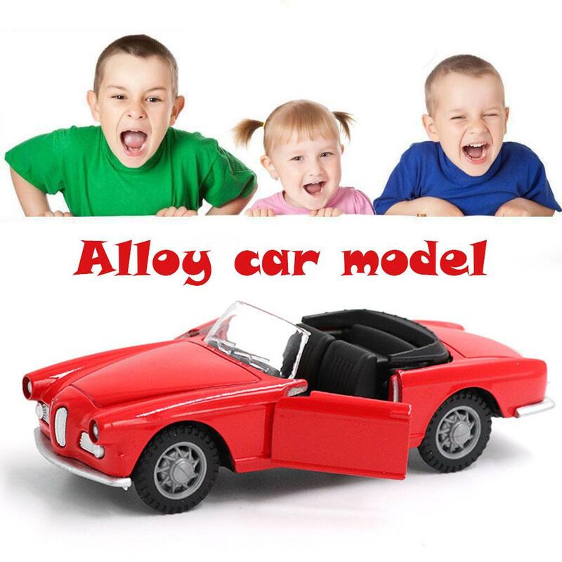 سبيكة نموذج سيارة رياضية قابلة للتحويل للأطفال ، معدن ، القيمة المطلقة ، مركبة كلاسيكية ، لعبة قديمة ، هدية محاكاة ، ، T1v5