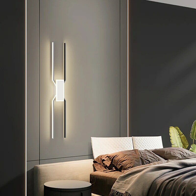 مصباح جداري جانبي لغرف النوم بسيط ، مصباح ليد ، فاخر ، ممر ، مدخل ، بهو ، غرفة معيشة ، خلفية تلفزيون ، درج