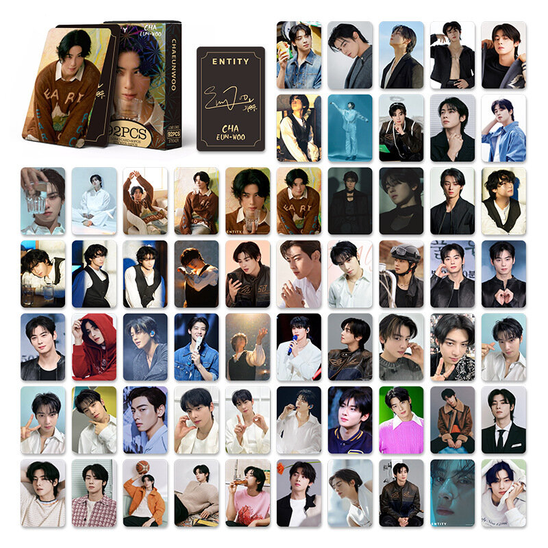 بطاقة صور LOMO Cha EunWoo مزدوجة الجوانب ، جديدة ، 92