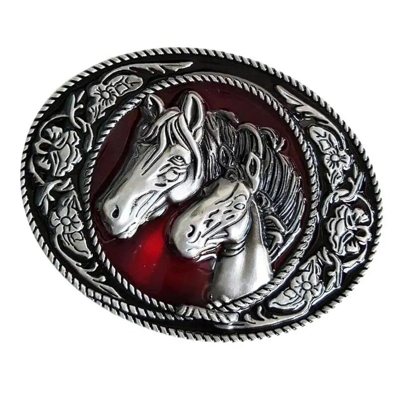 الغربية الحصان رئيس حزام مشبك ، Vintage زهرة حزام الزخرفية ، مشبك العتيقة