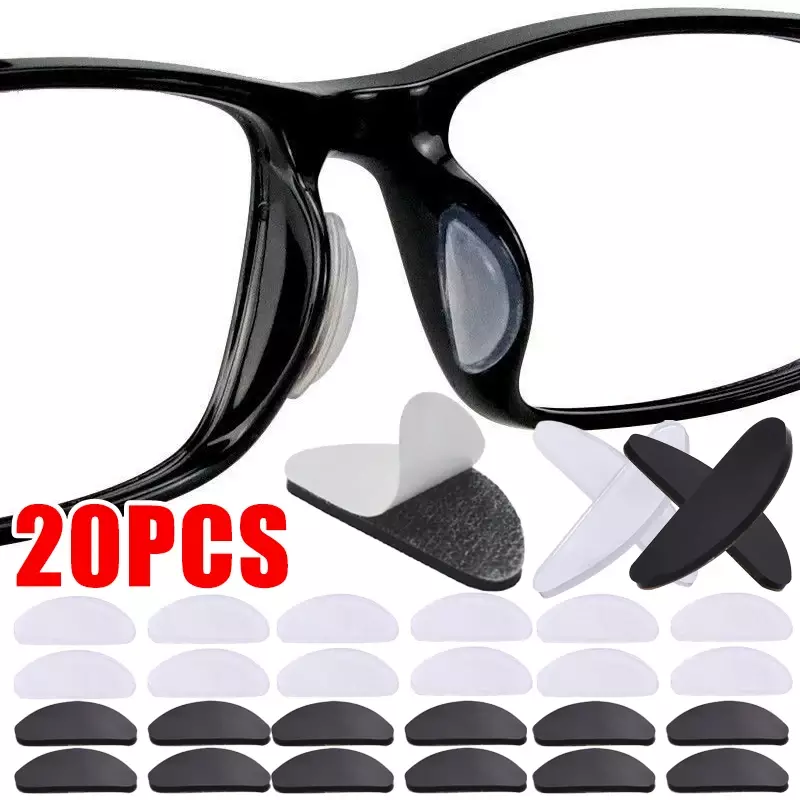 منصات الأنف سيليكون للنظارات ، غير مرئية ، عدم الانزلاق ، منصات الأنف الناعمة ، ذاتية اللصق ، حامل ملصق ، اكسسوارات النظارات