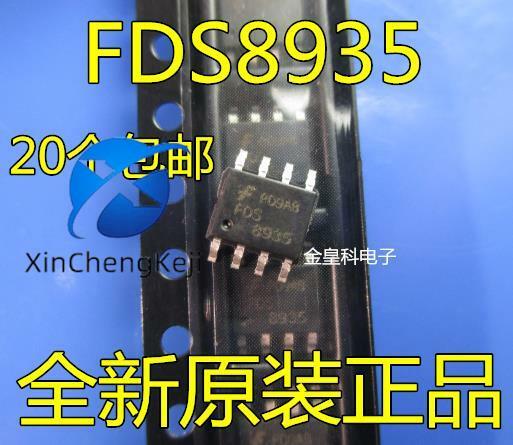 30 قطعة الأصلي الجديد FDS8935-NL P-channel-80V-2.1A SOP-8 مجال تأثير MOSFET