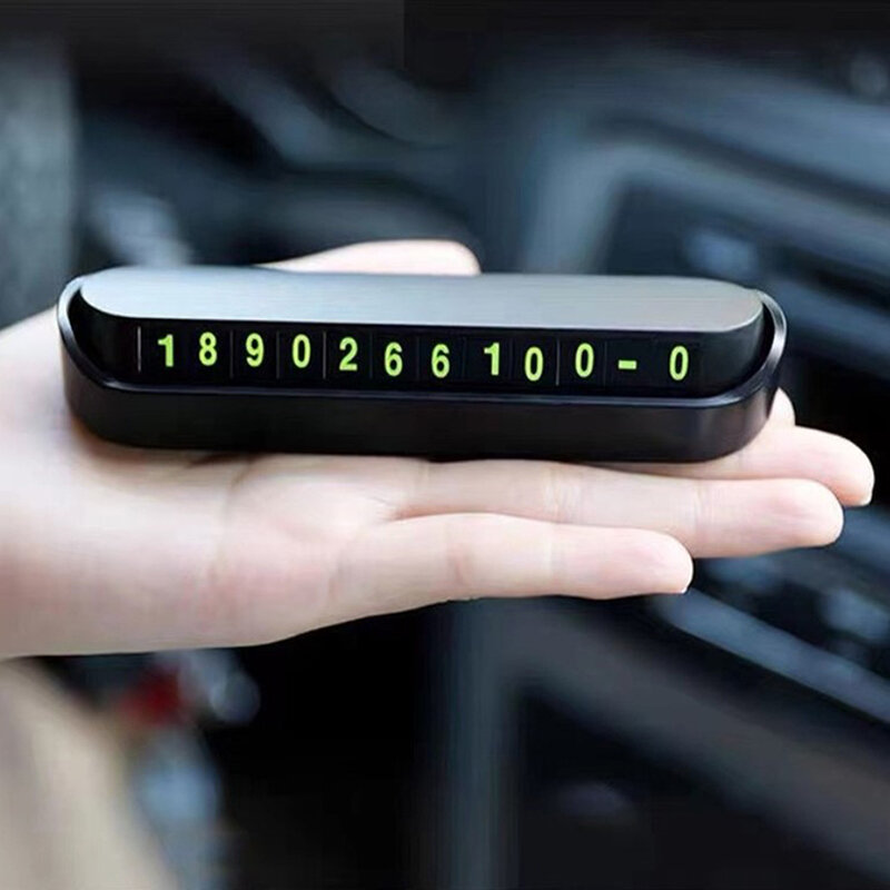 لوحة رقم هاتف وقوف السيارات المؤقت ، رقم الهاتف ، 13x2.5cm