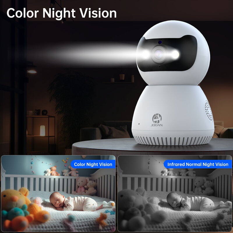 كاميرا جوان 5 ميجابكسل 3 ميجابكسل IP 5G واي فاي كاميرا مراقبة منزلية AI تتبع بالفيديو كاميرا مراقبة ملونة للرؤية الليلية جهاز مراقبة الطفل الذكي