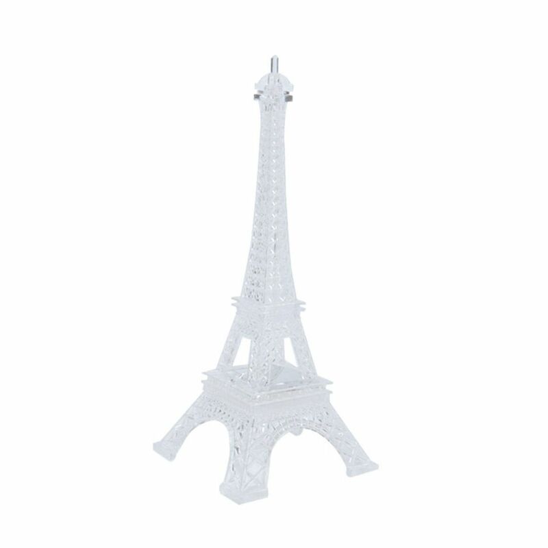 باريس أزياء نمط الطاقة المتنقلة أضواء ملونة ، ضوء برج صديق للبيئة ، زخرفة سطح المكتب ، برج ايفل