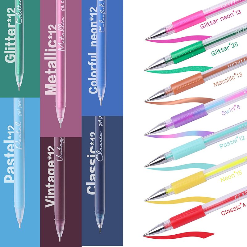 ZSCM 12/24/32/120/160 لون أقلام الحبر المواد المدرسية هلام Pensoffice اكسسوارات لوازم مكتبية قابلة للمسح القلم هيغليغتر