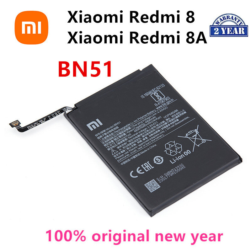 Xiao mi 100% الأصلي BN51 5000mAh بطارية ل شاومي Redmi 8 Redmi 8A Redmi8 عالية الجودة الهاتف استبدال بطاريات
