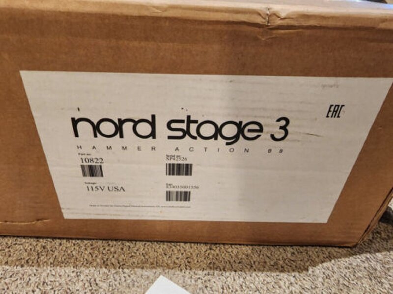 لوحة مفاتيح بيانو رقمية Nord Stage 3 ، مطرقة عمل ، 88 ، من من من من من نوع Nord ، فولت ، اصطناعية ، جديدة