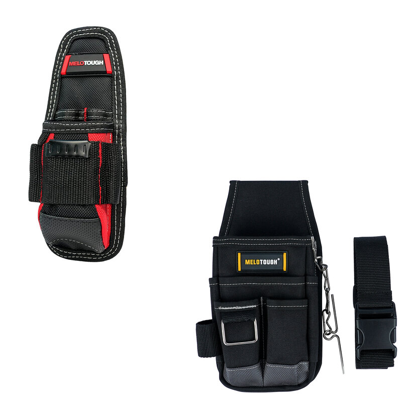 MELOTOUGH-الحقيبة أداة التداول برو الثقيلة ، حامل المطرقة ، ثونغ الشريط الكهربائي ، جيوب مختلفة الحجم