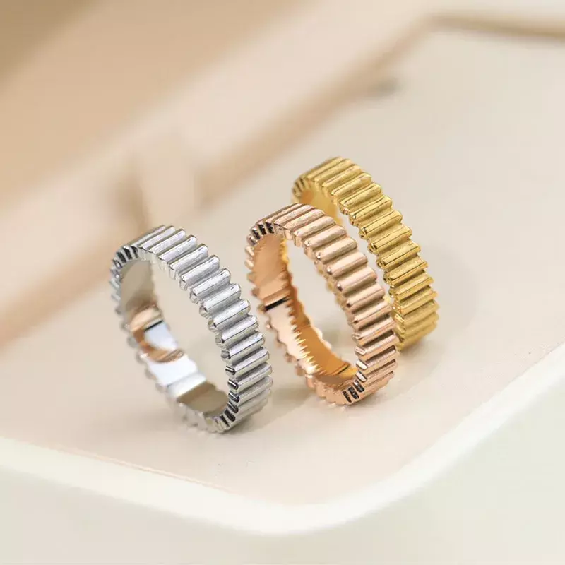 خاتم تروس من الفضة الإسترليني S925 كلاسيكي للنساء ، علامة تجارية أنيقة بسيطة ، مجوهرات فاخرة للزوجين ، هدية للحفلات