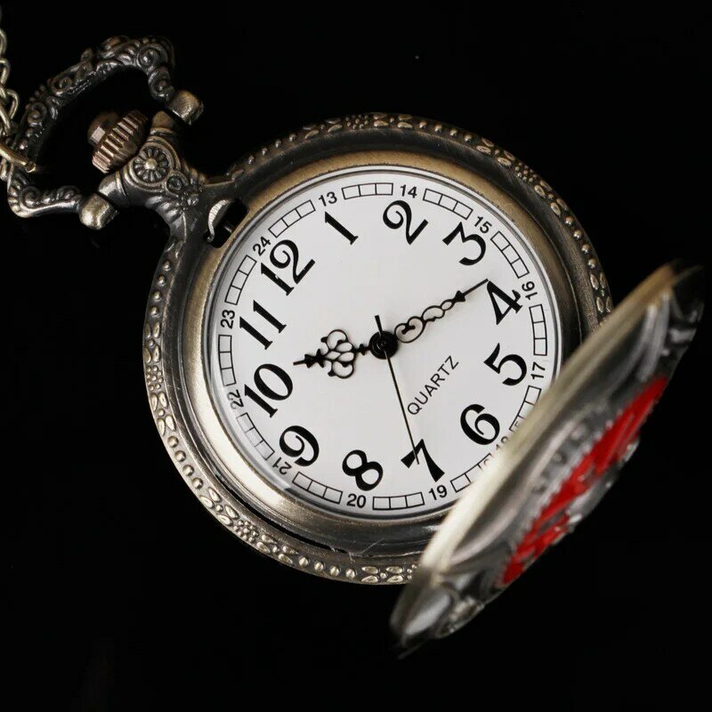 Steampunk العتيقة كوارتز حركة الجيب ساعات ل قلادة غراندد 80 سنتيمتر سلسلة الفن جمع reloj hombre