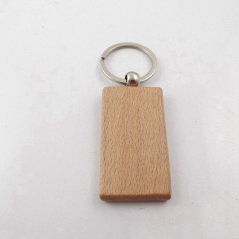 سلسلة مفاتيح خشبية مستقيمة فارغة ، سلاسل مفاتيح خشبية تصنعها بنفسك يمكن أن تنقش هدايا ذاتية الصنع ، 80: