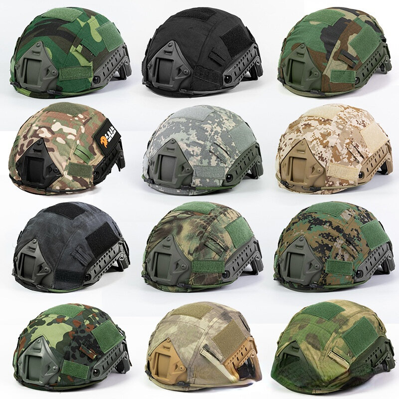 التكتيكية خوذة غطاء محيط الرأس 52-60 سنتيمتر خوذة Airsoft الألوان لعبة الحرب والعتاد CS سريع خوذة غطاء متعدد الألوان