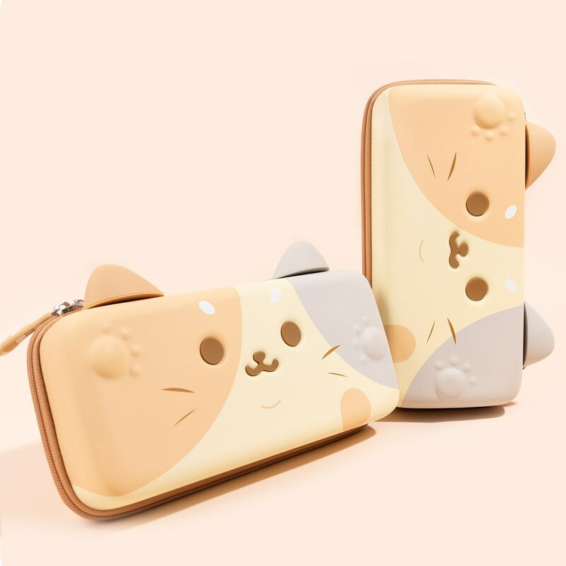 GeekShare نينتندو سويتش حافظة حقيبة التخزين الصلب للتبديل OLED لطيف القط الأذن واقية للقضية التبديل لايت NS اكسسوارات حقائب