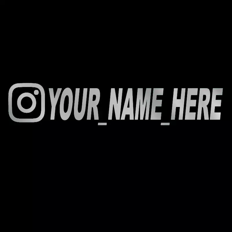 ملصق سيارة اسم المستخدم مخصص شخصية Instagram شارات الفينيل دراجة نارية ل Instagram الفيسبوك التخصيص يحتاج ملاحظات