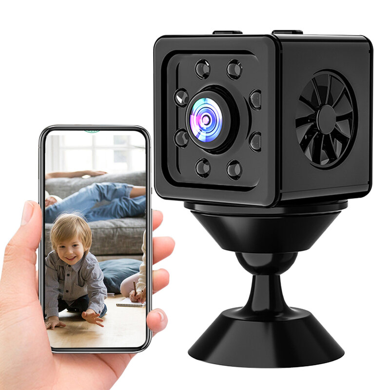 كاميرا لاسلكية الكل في واحد للرؤية الليلية وتسجيل بطاقة SD لكاميرا مراقبة الطفل IP