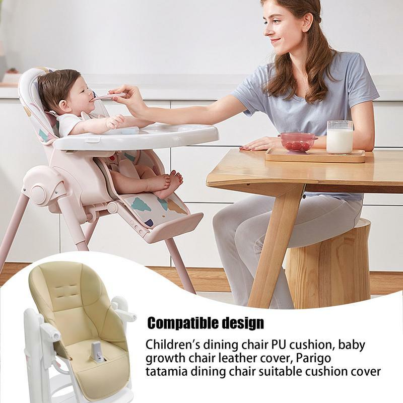 وسادة كرسي عالي من الجلد الصناعي للأطفال ، وسادة غطاء مقعد ناعمة ، حماية كرسي مريح ، إسفنجة للأطفال