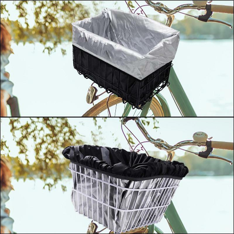 سلة دراجة بطانة أكسفورد القماش مقاوم للماء غطاء للمطر ل سلة دراجة سلة دراجة أكسفورد النسيج بطانة غطاء للمطر سهلة التركيب