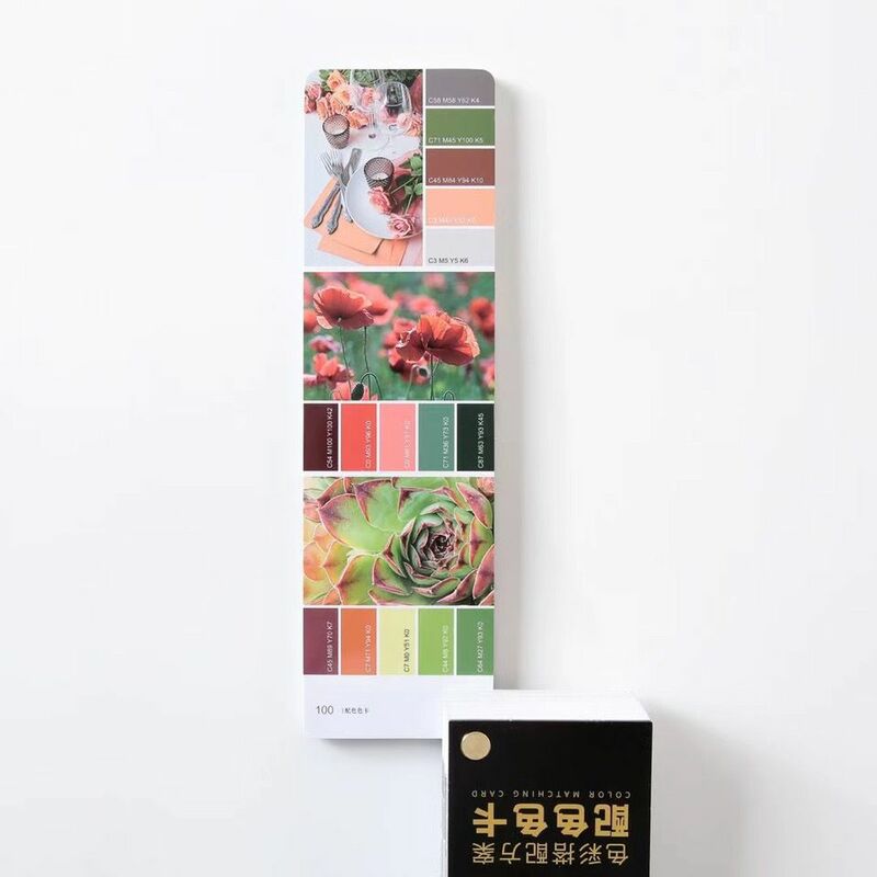 بطاقة ملونة طباعة الرسم البياني للإعلان التصميم الداخلي ، نظام مطابقة الألوان المنزلية ، جديد